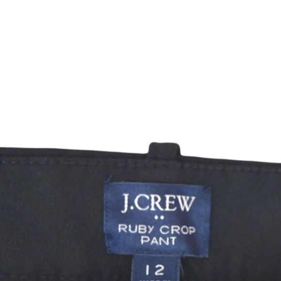 J.Crew Ruby Crop Pant Women’s 12 Black Career Stretch Trousers Capsule - Picture 4 of 9